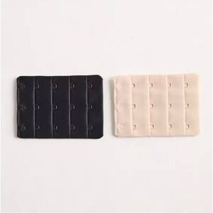 Torrid Black and Cream 3 Hook Bra Extenders